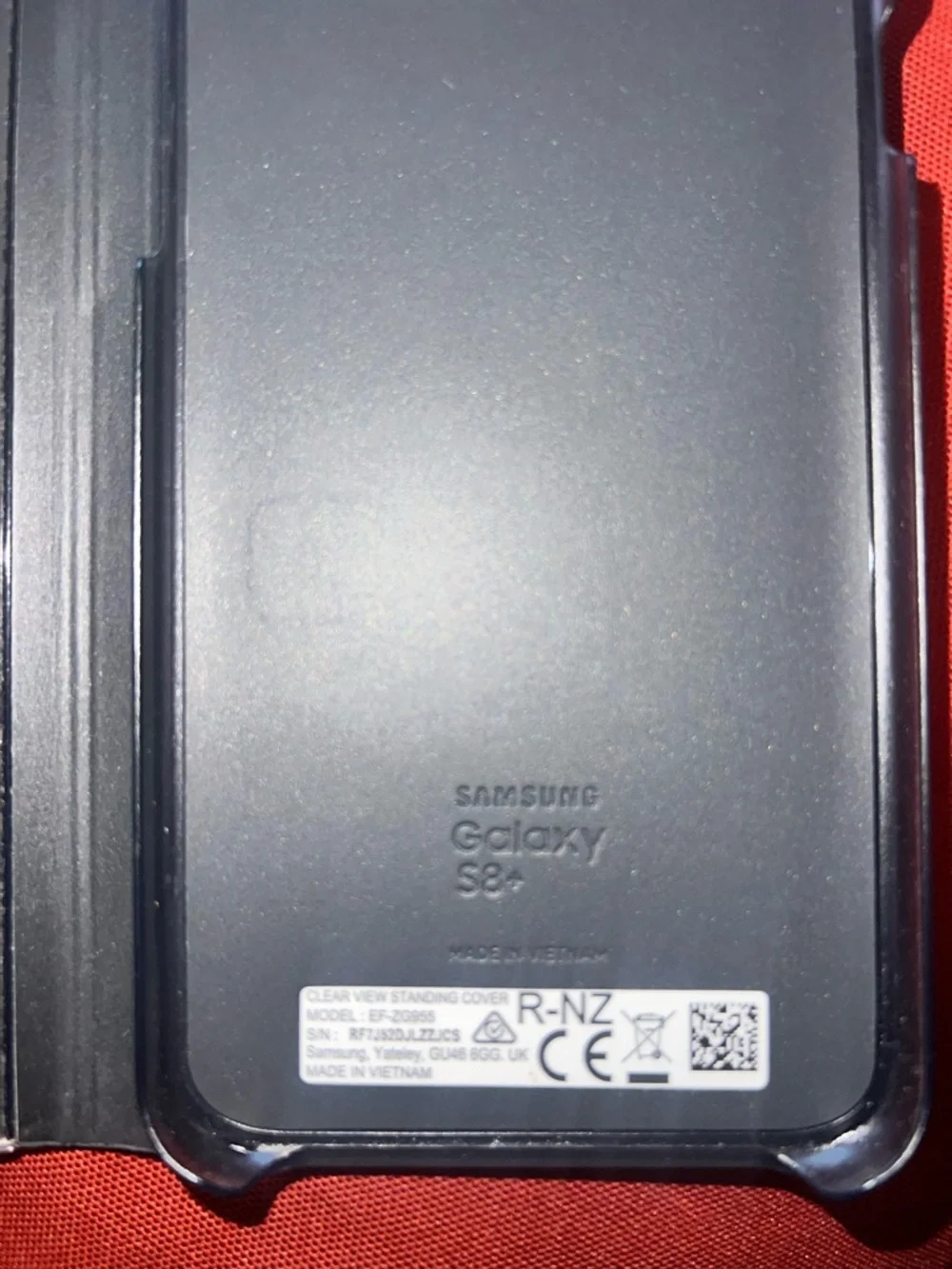 Samsung Black Mirror Flip Cover Case with Camera Cutout